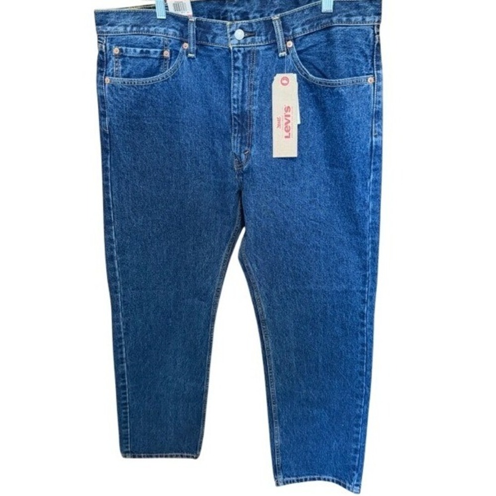 Levis 505 Regular Fit Straight Leg Mens Blue Jeans 38x32 Medium Wash NEW
